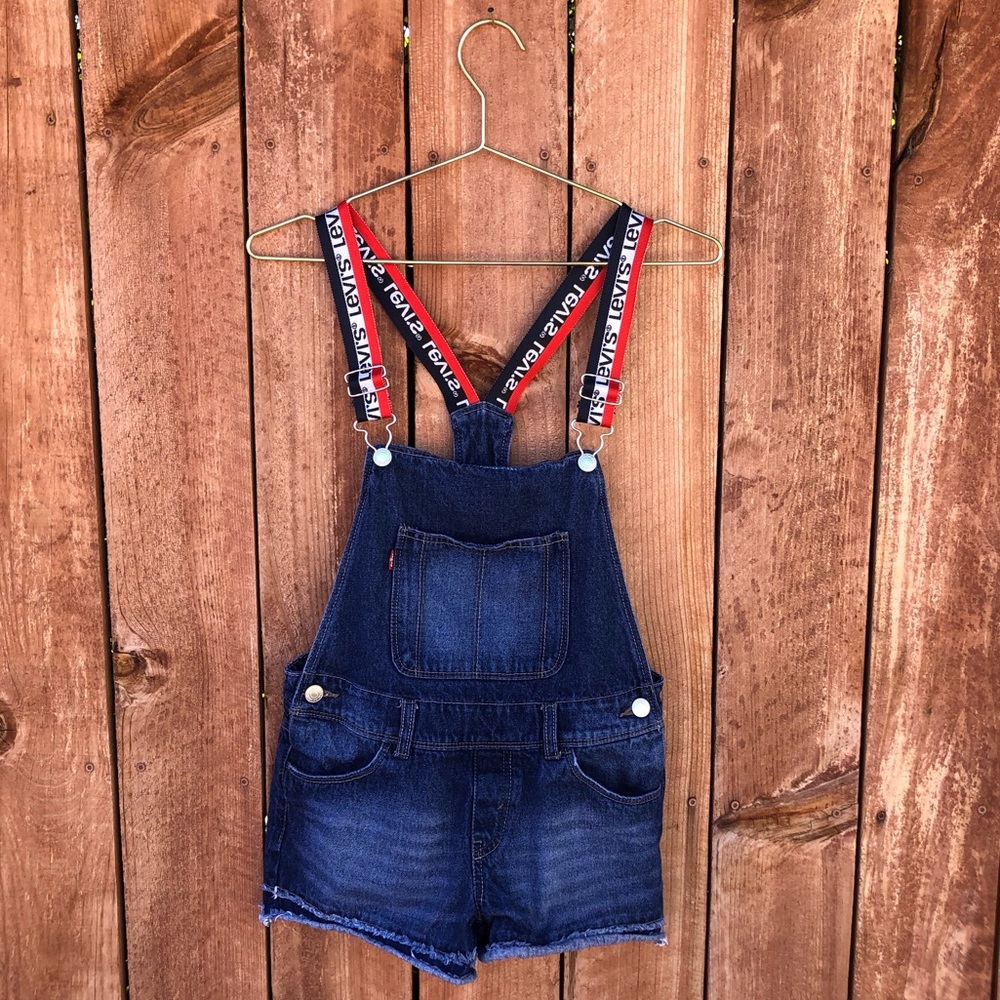 Levi’s Spell Out Denim Shortalls